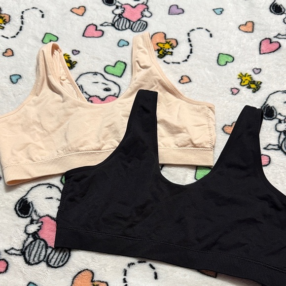 Black and Cream Bralette Set - Picture 1 of 4